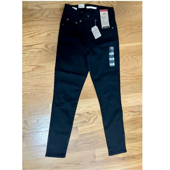 LEVI'S 721 High-Rise Skinny Women's Jeans in Soft Black - Picture 3 of 3